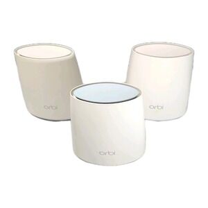 Netgear Orbi Whole Home Mesh WiFi System RBR50 Router & 2 RBS50 Satellites White